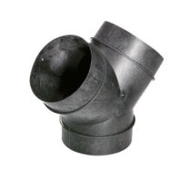 Y-kappale 80 65 ja 72mm putkelle musta