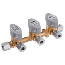 Gok kolmoissulkuhana 8mm kaasuputkelle, 3 x 8mm