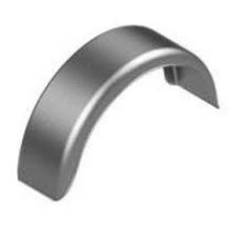 Lokasuoja AL-KO De Haan 200x750 pyöreä pelti