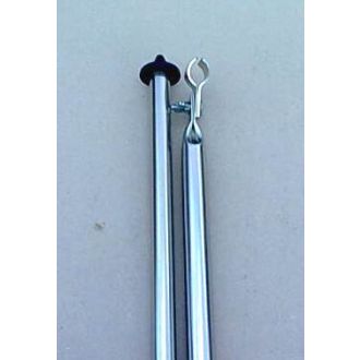 Pystytanko 25x1mm, teräs, 170-260cm