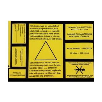 Kaasutarrasarja, 1 kpl