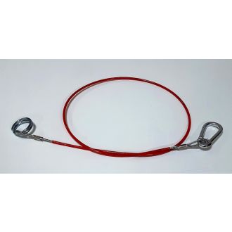 Turvavaijeri 1000mm haka/rengas Varmuusvaijeri 1000mm